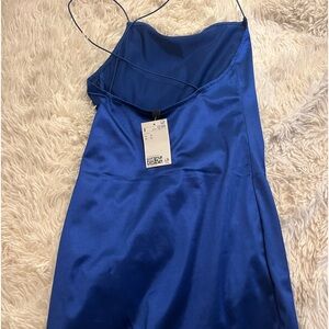 Blue mini dress from H&M, NEVER WORN! But I did try it on!